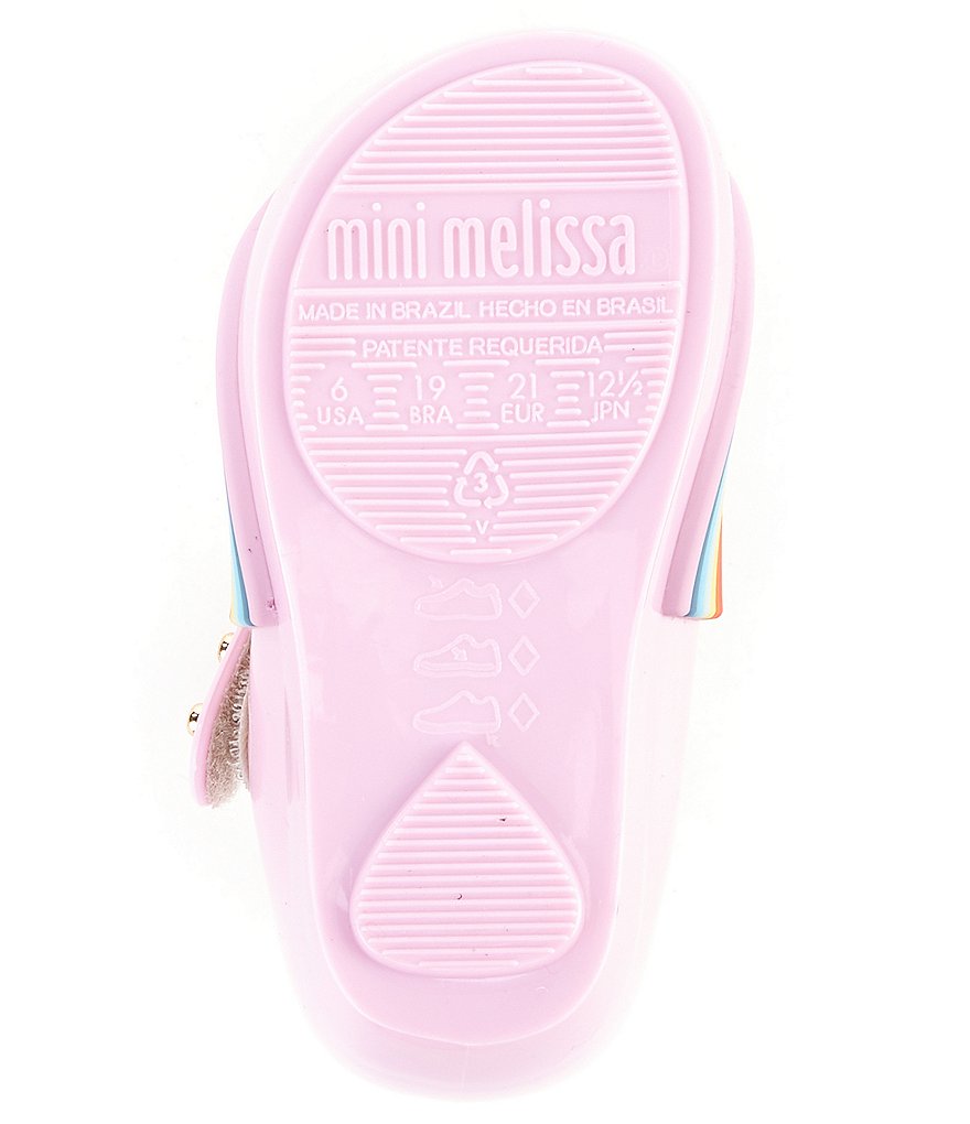 Mini Melissa Girl's Mini Ultra Girl Sunny Day Cloud And Rainbow Detail Mary Janes (Infant)