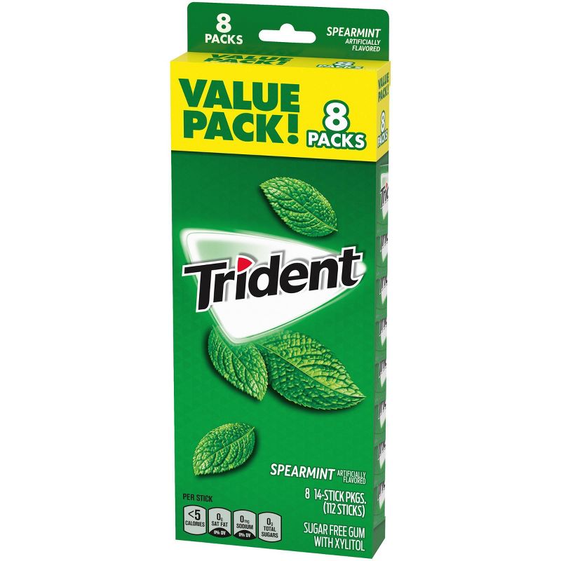 Trident Spearmint Gum 8ct / 14pkgs