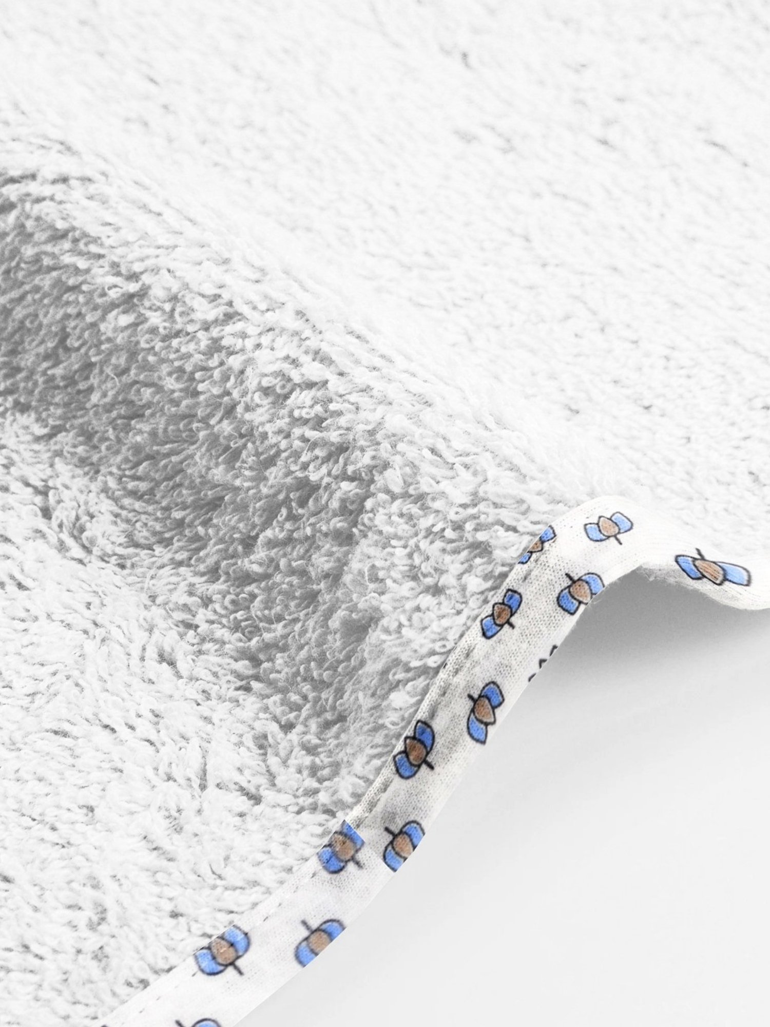 The Baby Atelier White Cotton Junior Towel - Set of 2