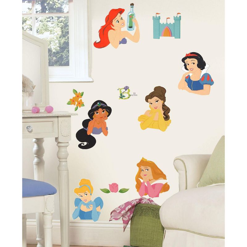Stickers Posed Princesses Wall Decals - Disney Princess..