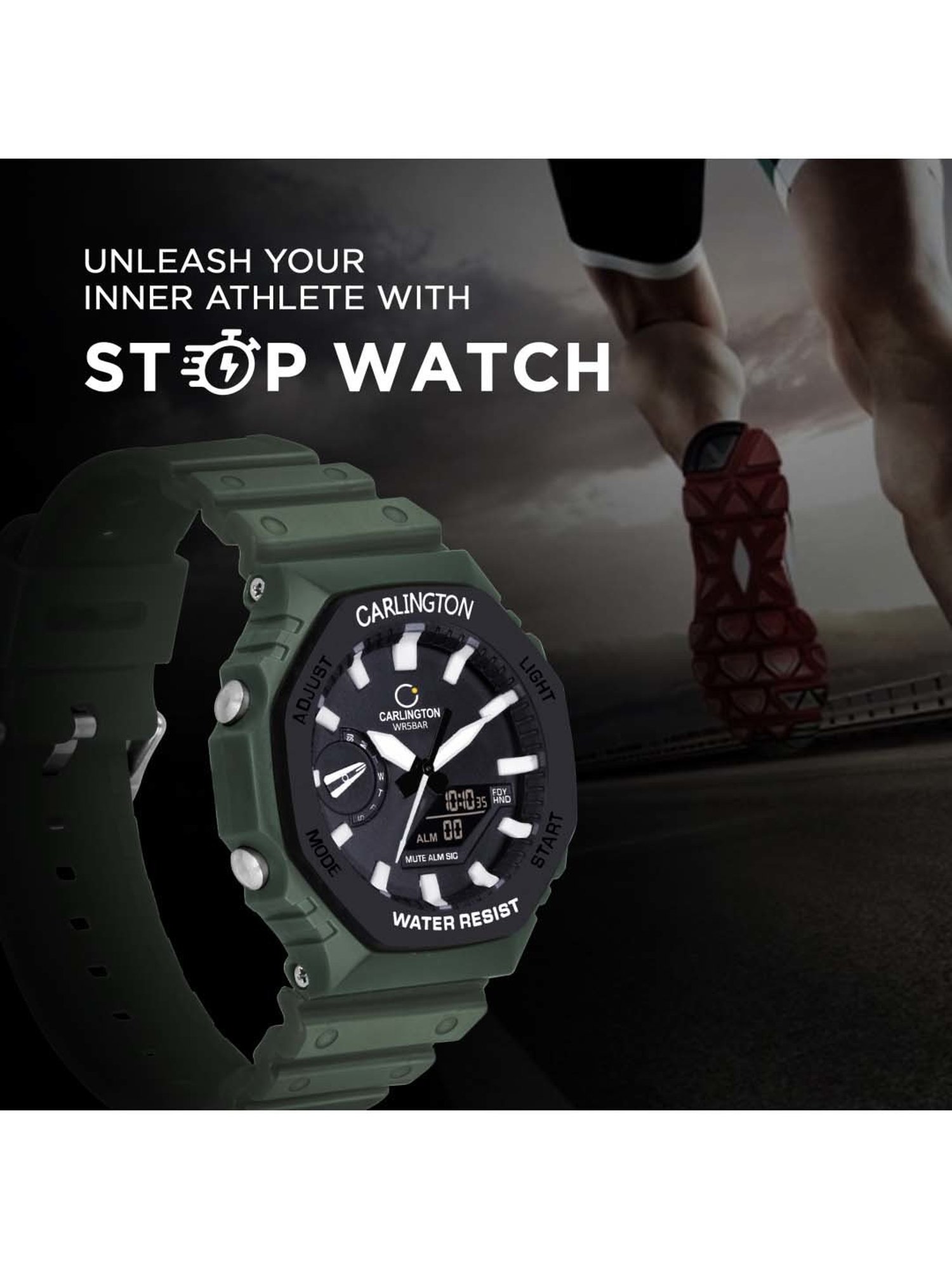 CARLINGTON Endurance 3322 Analog-Digital Watch for Men