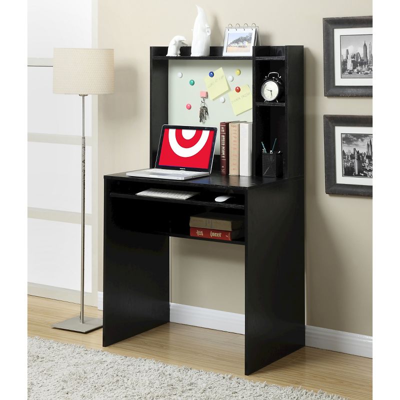 Student Desk with Magnetic Bulletin Board Black - Breighton Home
