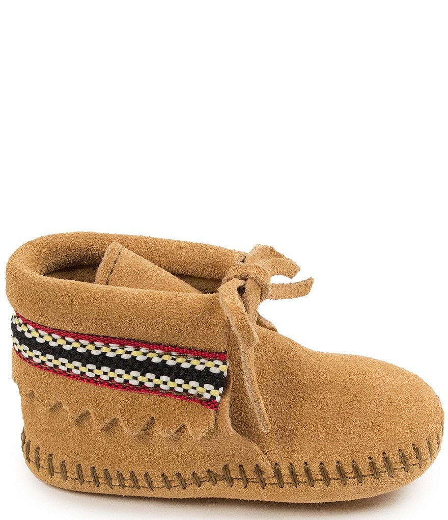Minnetonka Kids' Braid Bootie Crib Shoe (Infant)