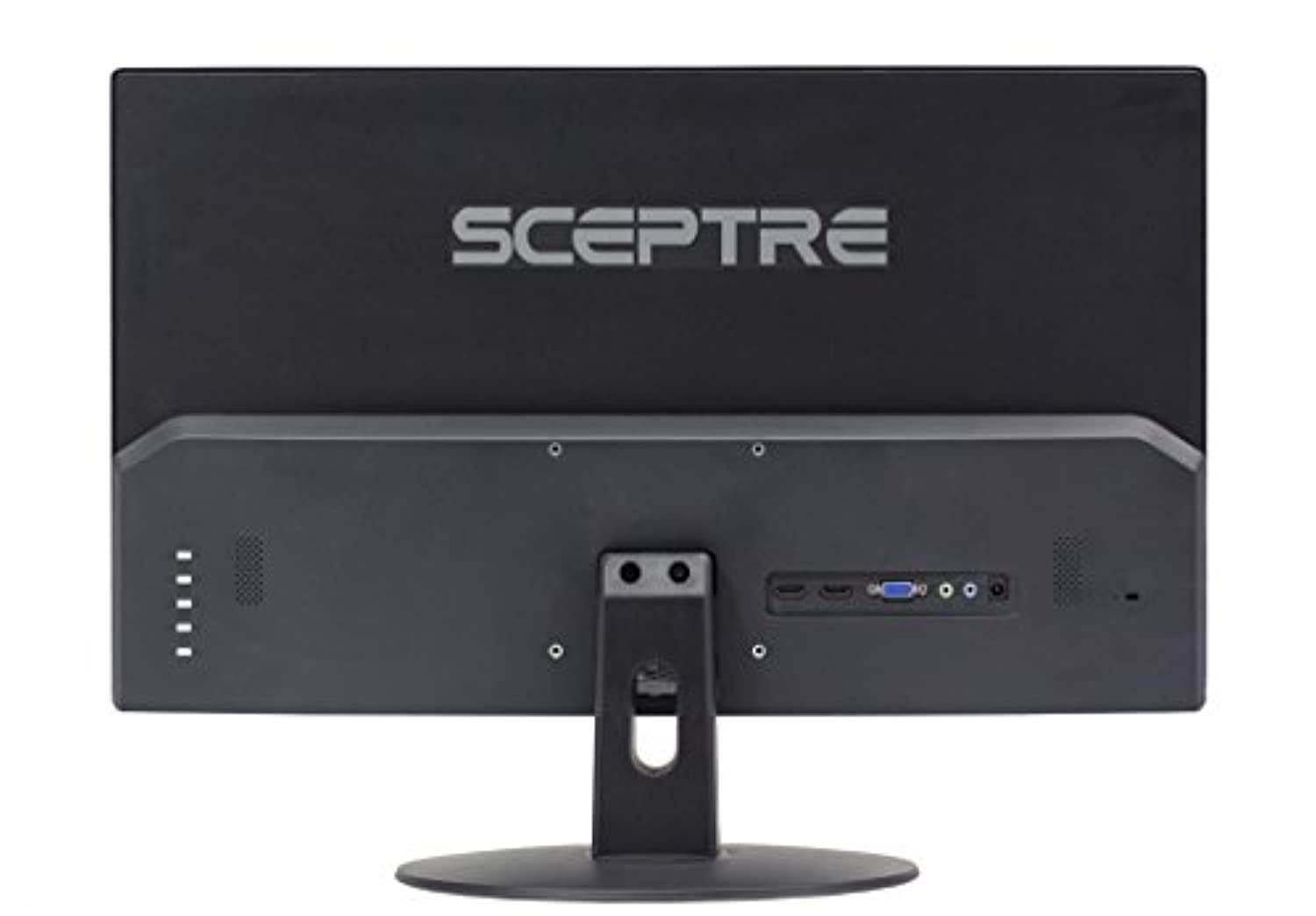 Sceptre E248W-19203R 24" Ultra Thin 75Hz 1080p LED Monitor 2x HDMI VGA Build-in Speakers, Metallic Black 2018 (E248W-19203R)