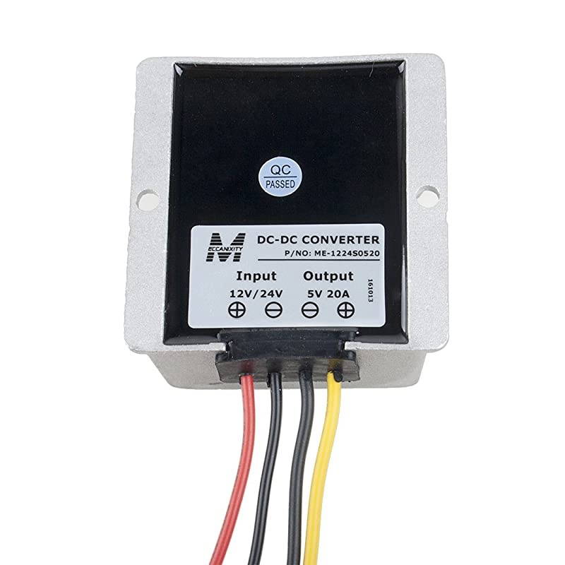Power Converter Regulator DC 12V/24V(9V~35V) to DC 5V 20A 100W Waterproof Voltage Convert Transformer