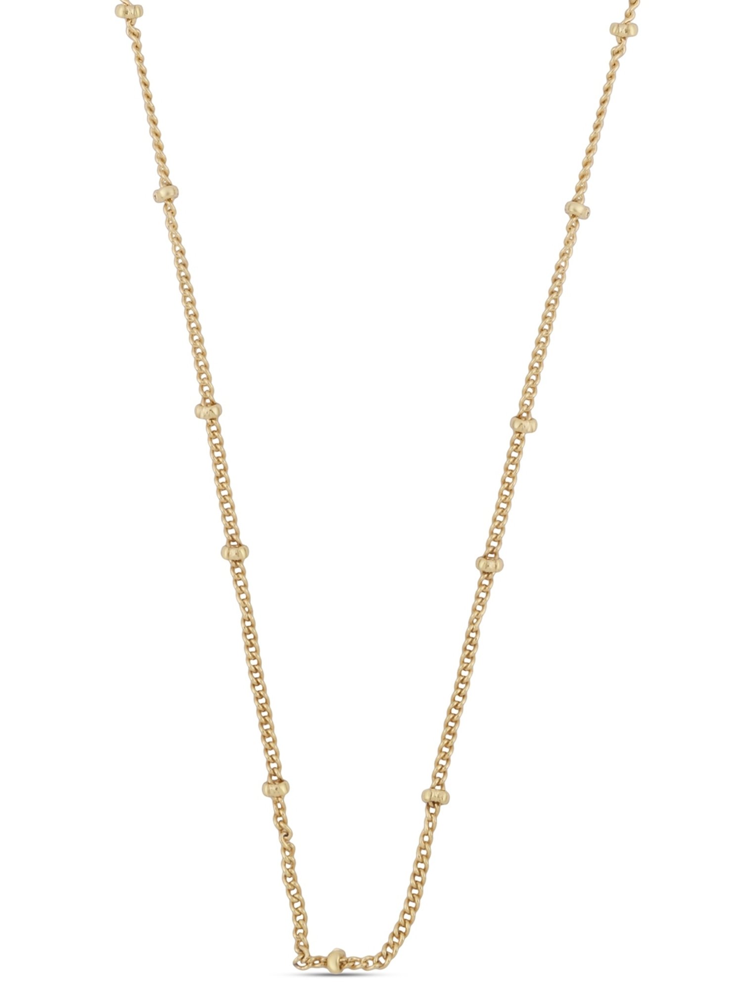 Accessorize London Women's Z Real Gold Plated Long Bobble Necklace