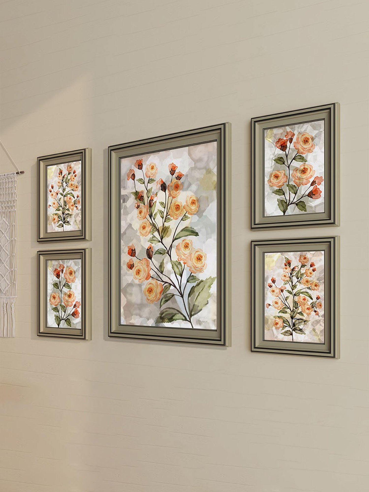 Art Street Gold Engineered Wood Swing Fashion Resin Vintage Photo Frame