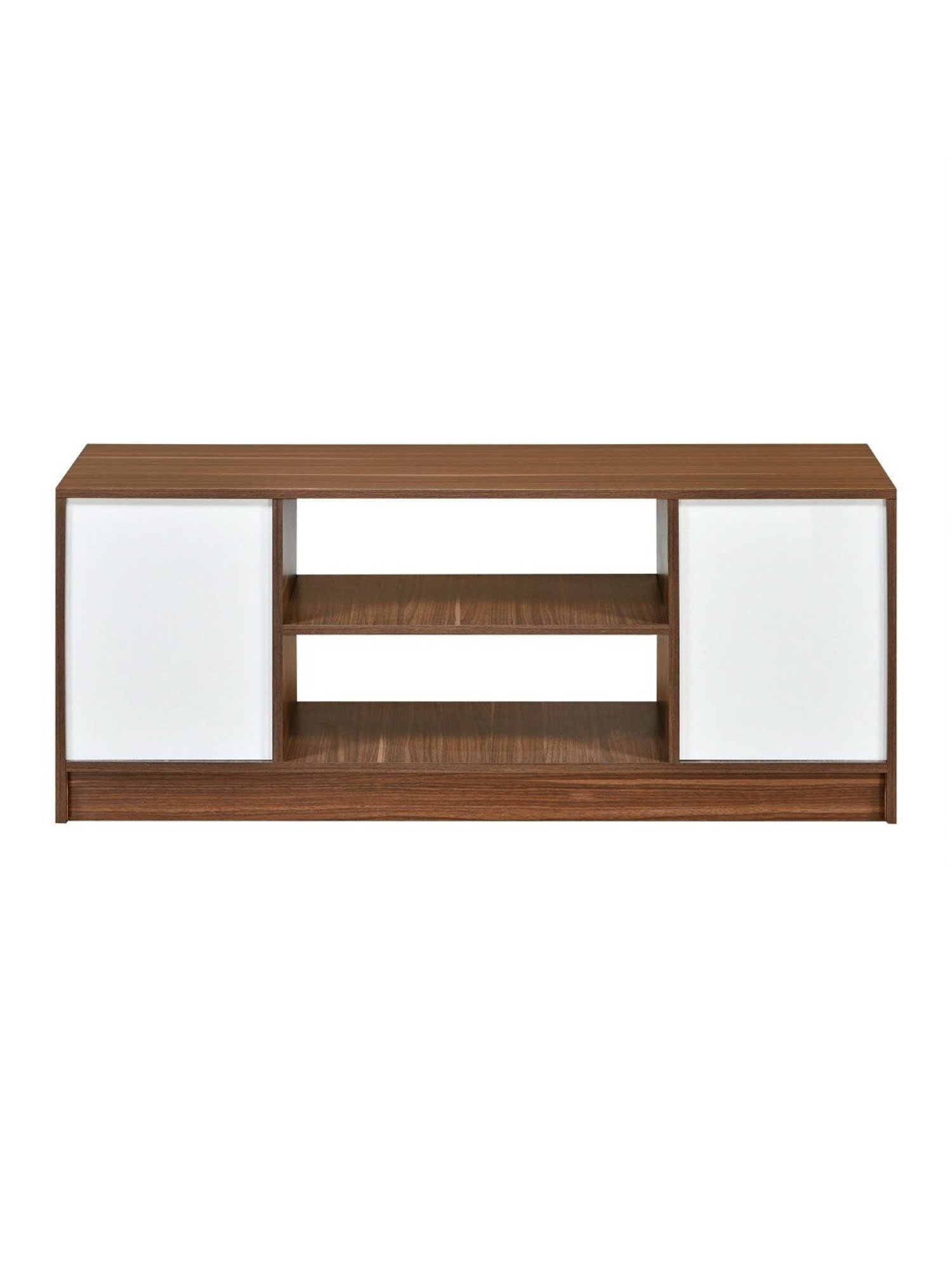 Nilkamal Cora White Engineered Wood TV Entertainment Unit with 2 Shelves