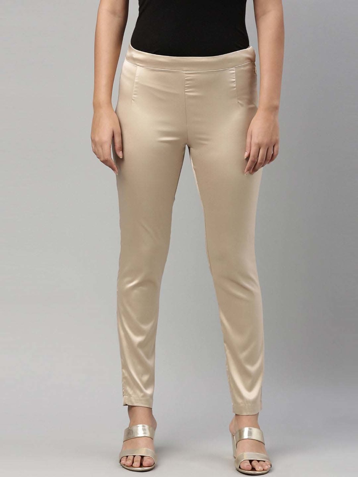 Go Colors! Beige Slim Fit Pants