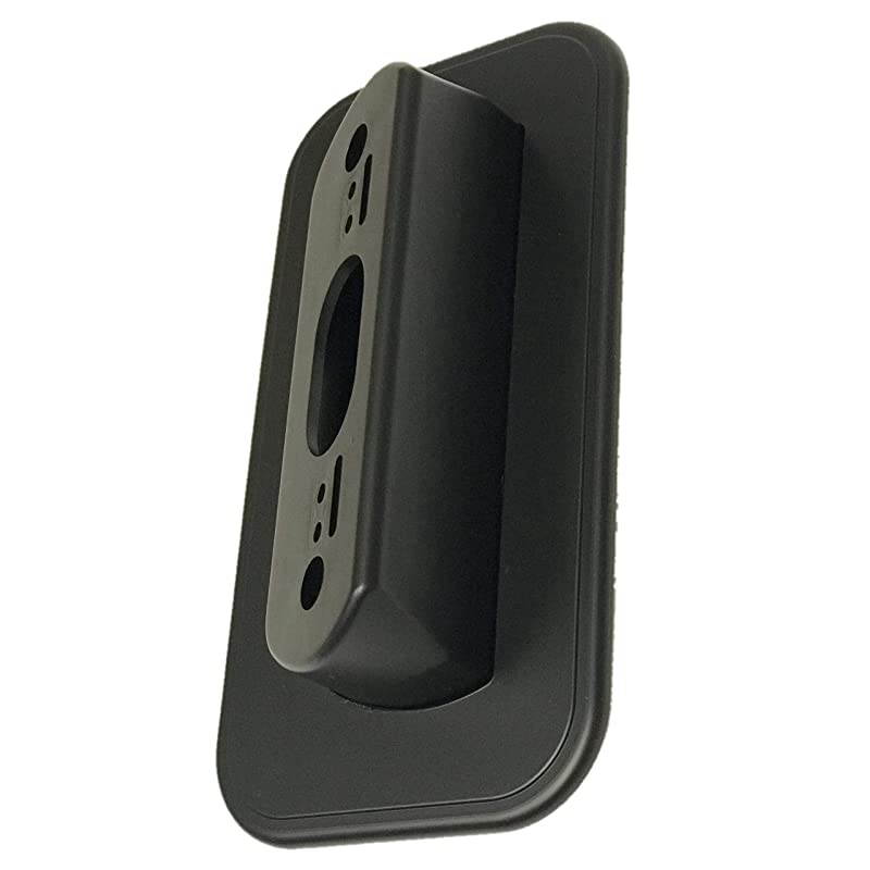 Wall Plate and 30 Degree Angled Mount Combo for Nest Hello Black