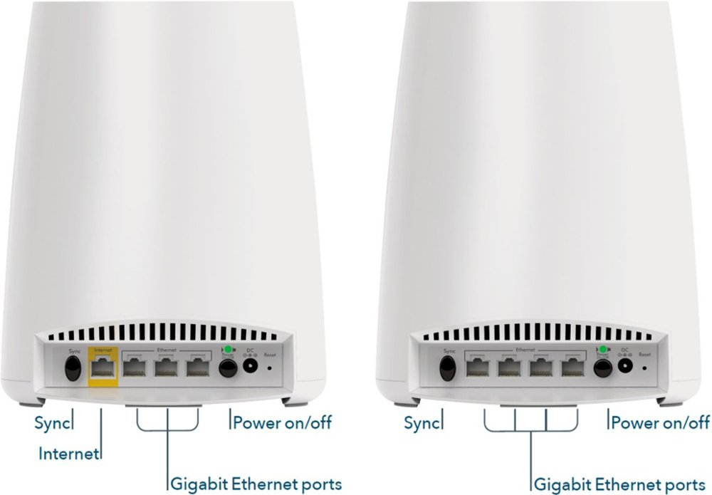 Netgear Orbi Wi-Fi System RBK43 High-Performance Whole Home Mesh WiFi System&ndash;Covers large homes up to 6,000 sq. ft. with fast WiFi. System includes a WiFi router and two satellites.