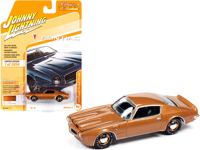 1967 Pontiac Bonneville Champagne Gold Metallic with White Top Limited Edition to 200 pieces Worldwide 1/43 Model Car by Goldvarg Collection