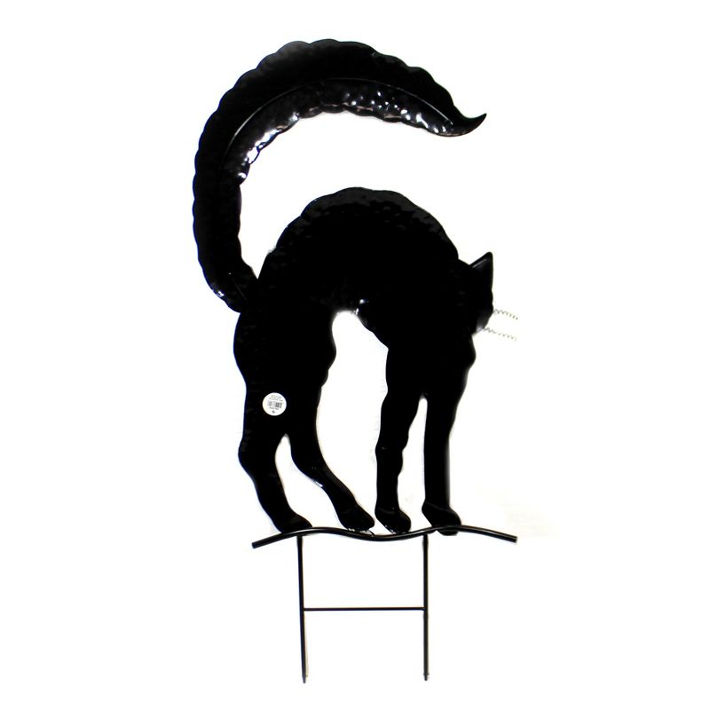 Home & Garden 44.0" Black Halloween Cat Stake Spooky Outdoor Decoration Direct Designs International  -  Decorative Garden Stakes