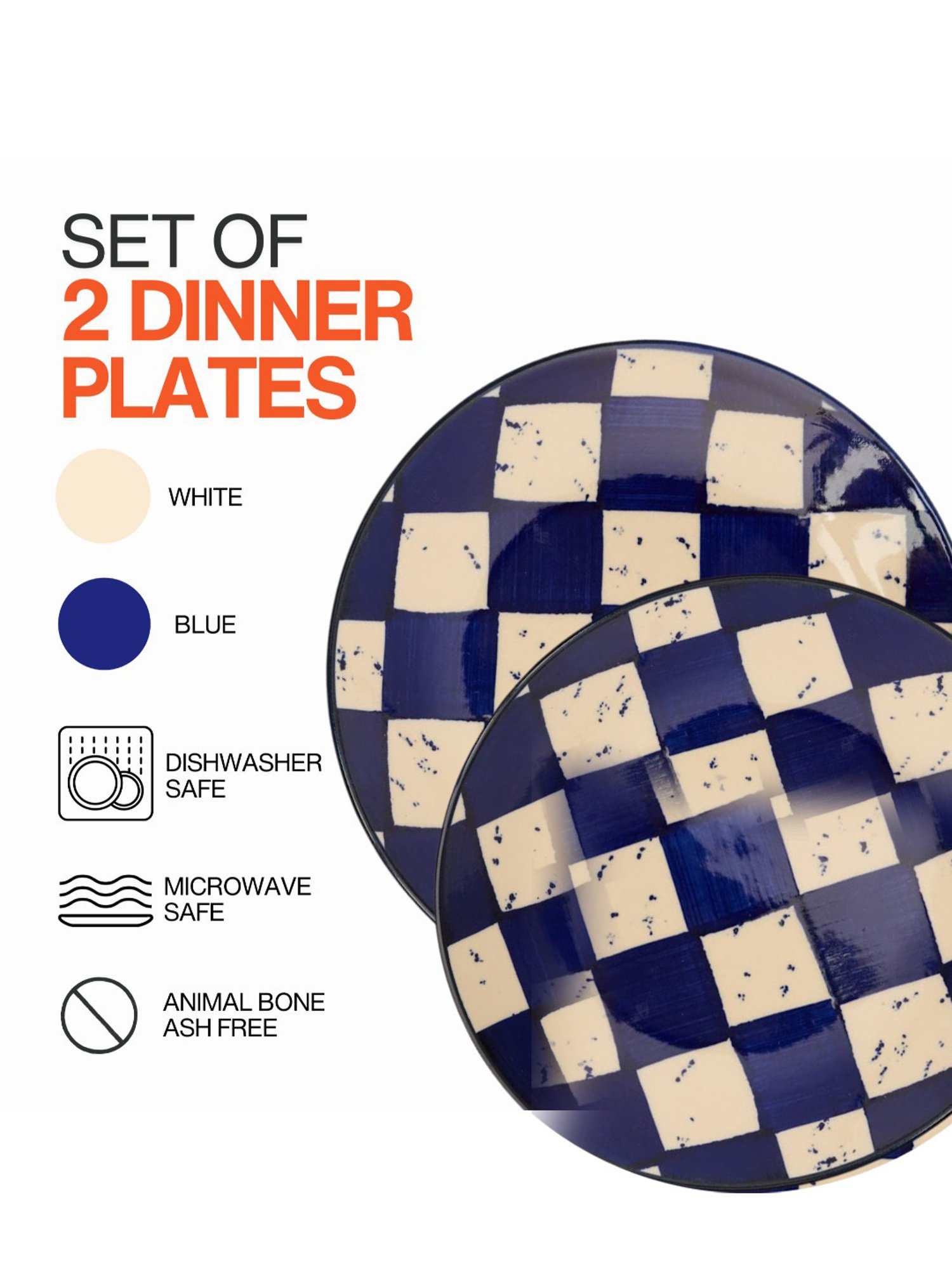 Nestasia Premium Quality Mandala Yellow Spiral Printed Square Shaped Ceramic Plate With Handle