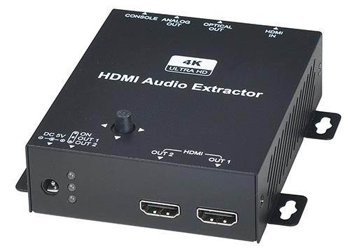4K WolfPack 1x2 HDMI Splitter with Audio Extractor & Up Down Scaler With 1-Year Warranty
