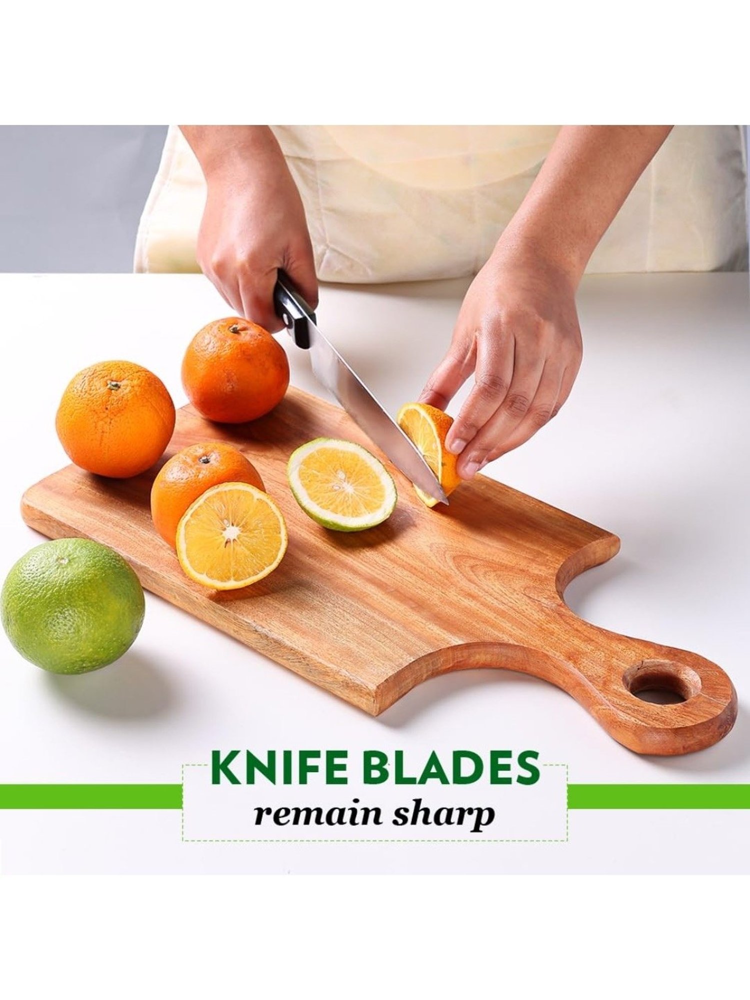 Crayton Natural Beige Mango Wood Chopping Board - Set of 1