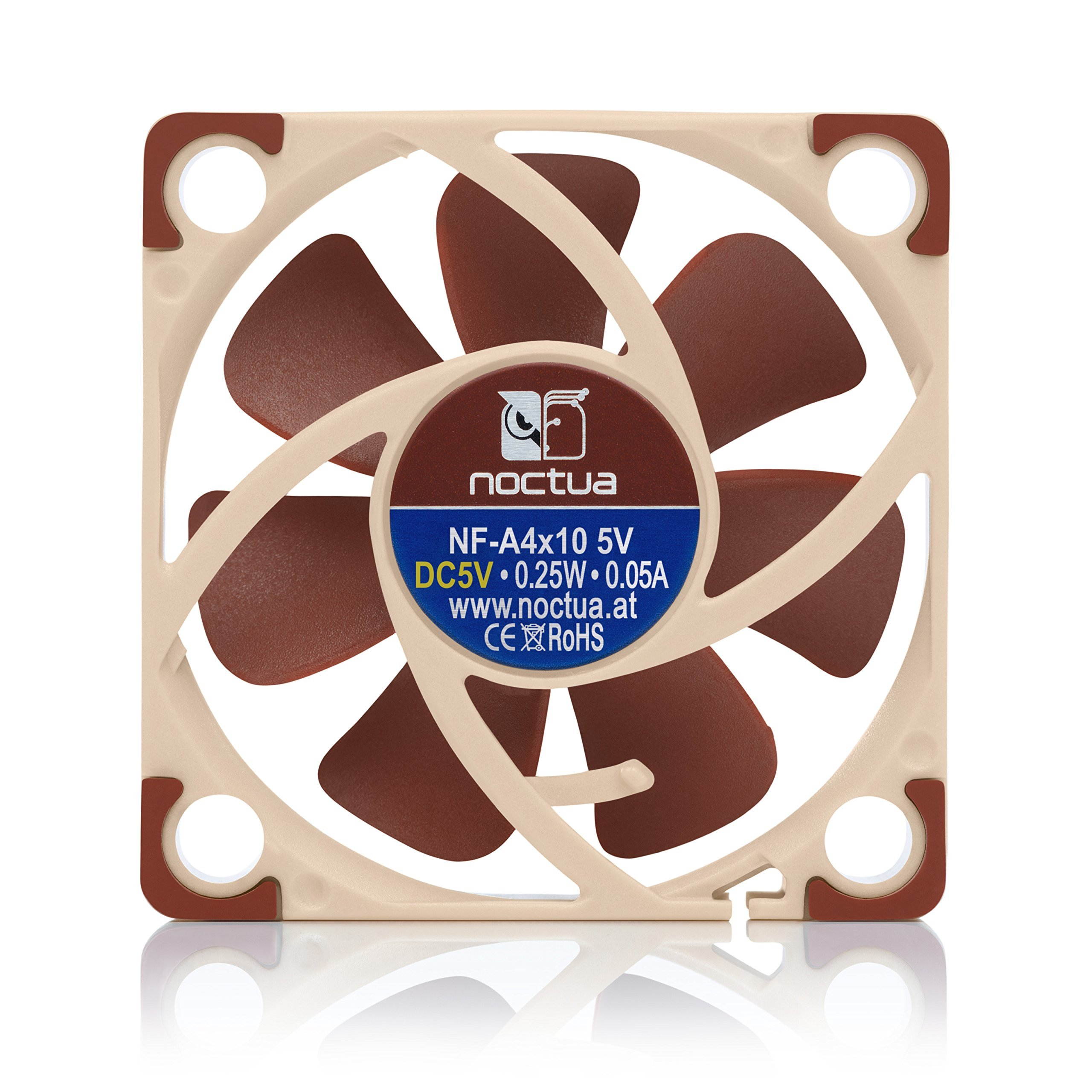 noctua aseries cooling fan blades with aao frame, sso2 bearing nfa4x10flx 5v