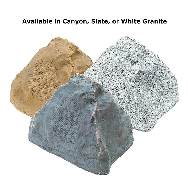 RB506-8" Outdoor Bluetooth 5.0 In-Ground Rock Speaker(Single) White Granite