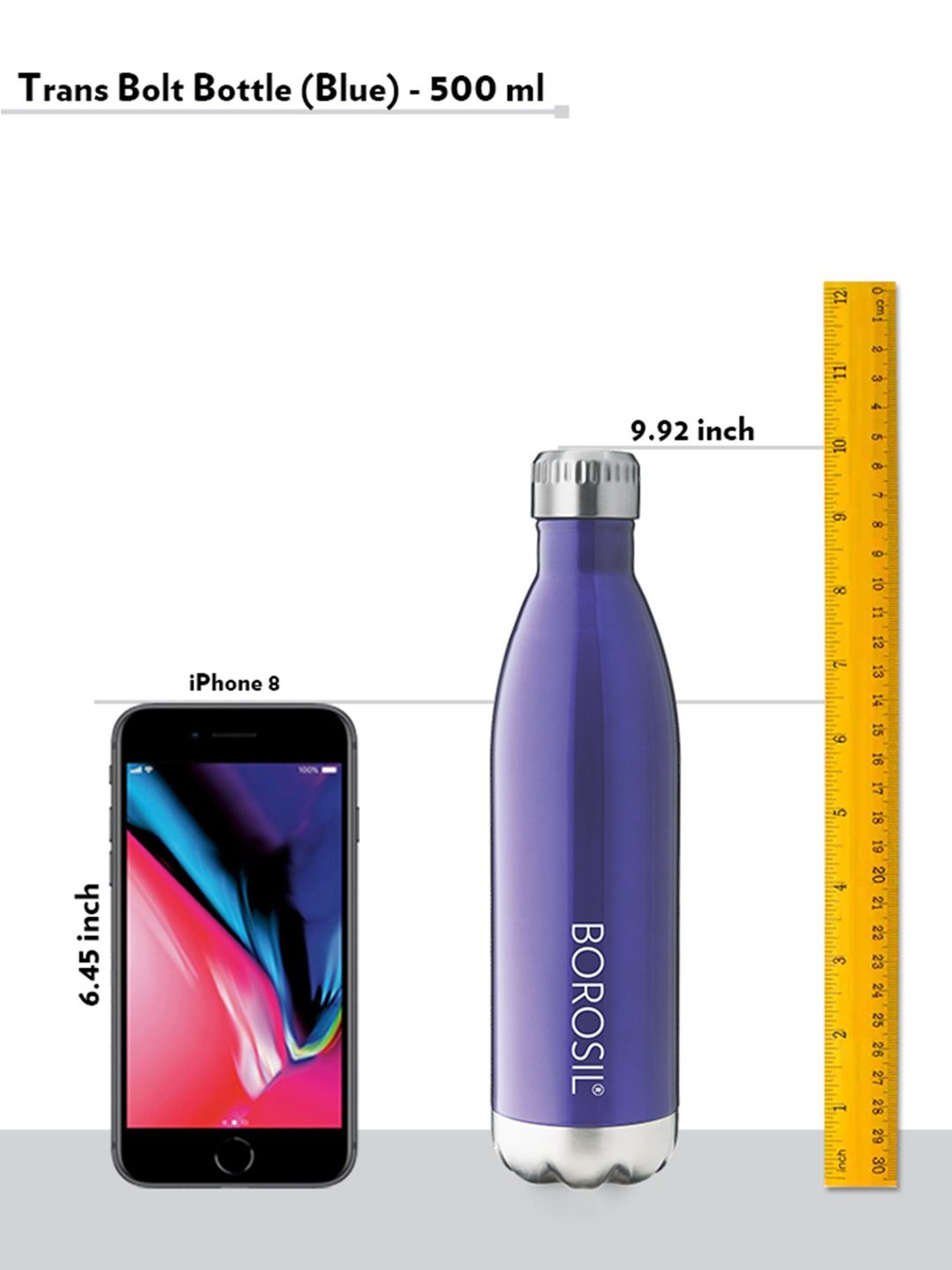 Milton Silver Stainless Steel Thermal Flask (1000 ml) - Set of 1