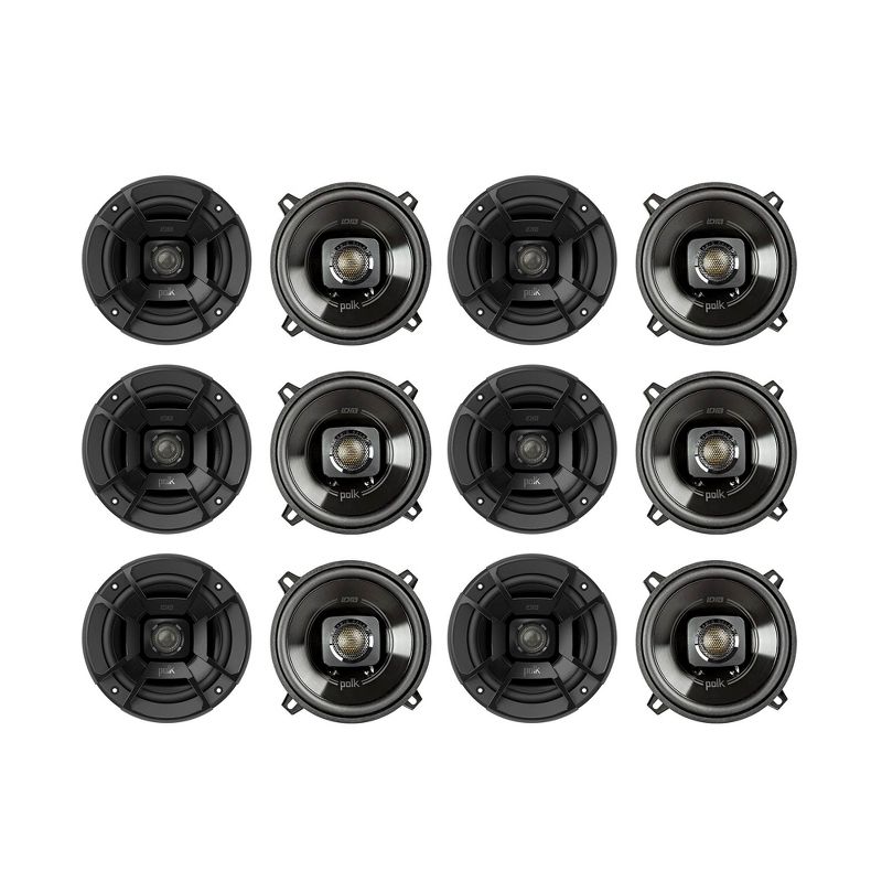 Polk Audio 5.25 Inch 300 Watt 2 Way Car/Marine ATV Stereo Speakers Pair (6 Pack)