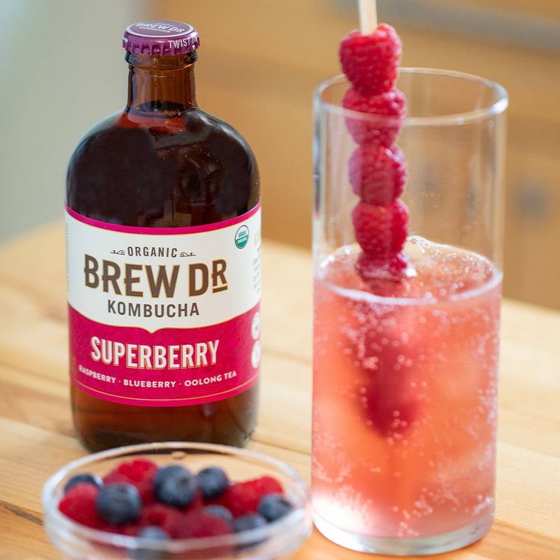 Brew Dr. Superberry Kombucha - 14 fl oz Bottle