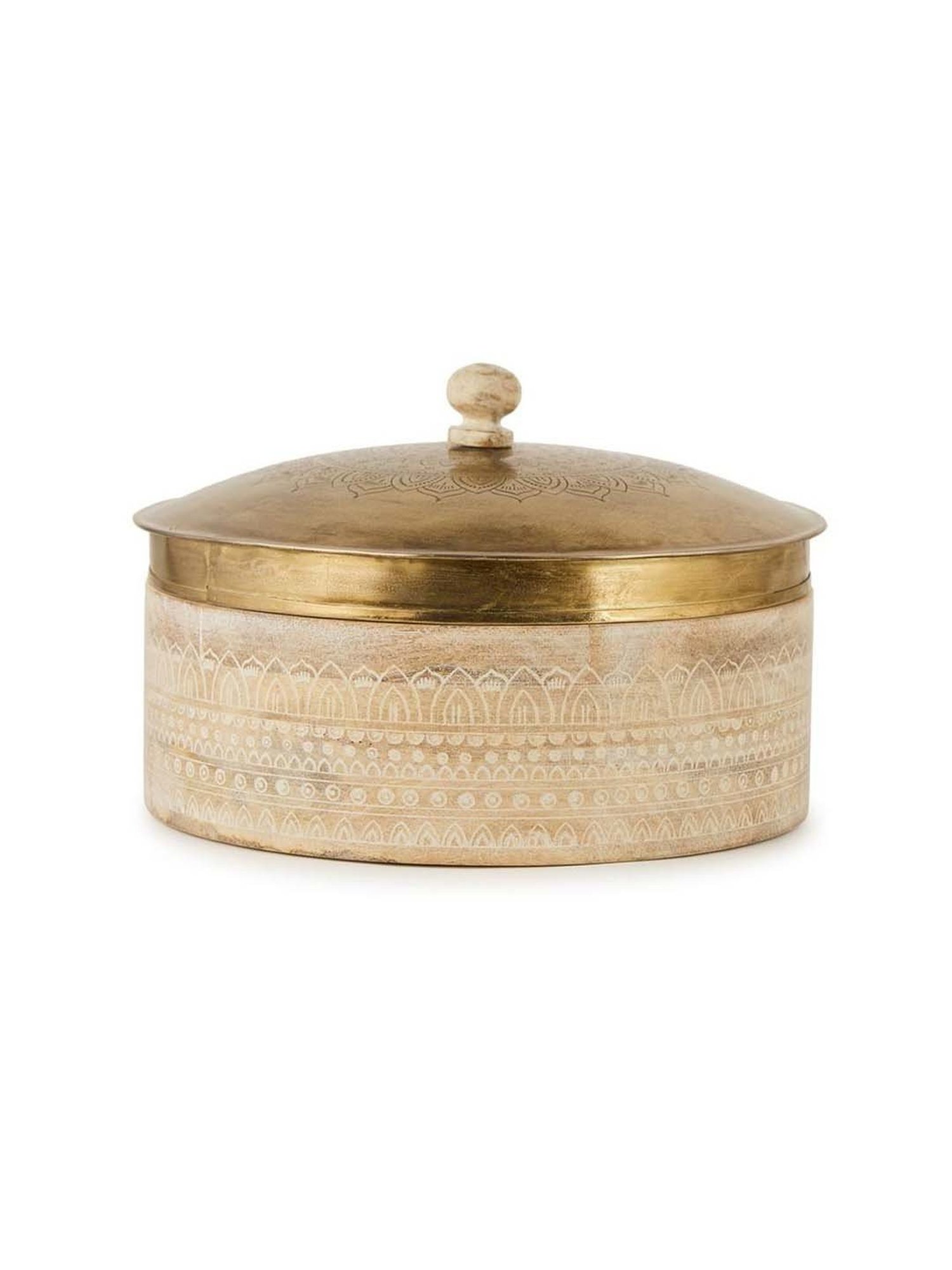 Fabindia Natural Wood Samod Chapati Box