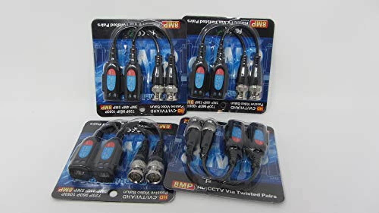 12x Camera CCTV BNC CAT5 Video Balun Transceiver Cable