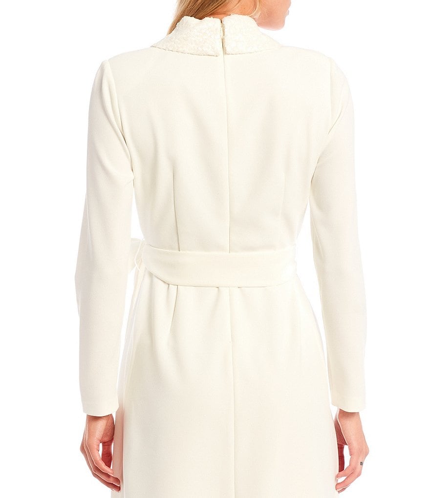 Eva Varro Floral Placement Print Knit Jersey Reversible to Solid Black Sheath Dress