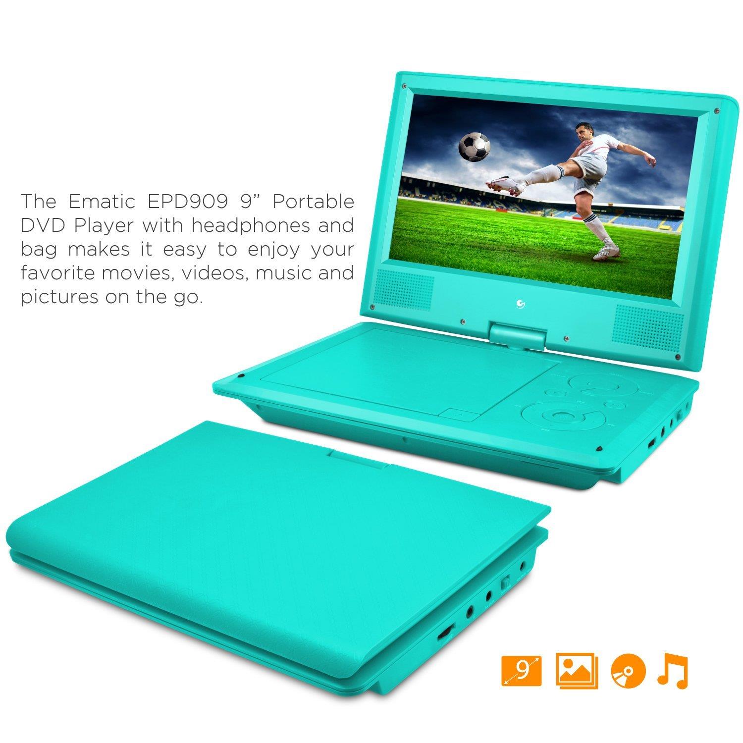 Ematic EPD909TL Portable DVD Players