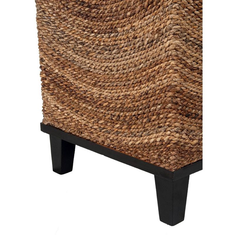 Chruchill Abaca Square Accent Table - Brown - East At Main