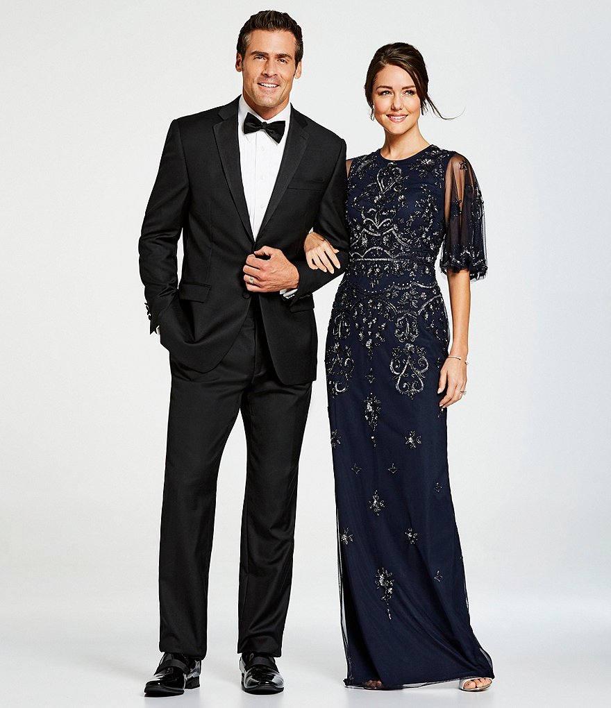 Gold Label Roundtree & Yorke Solid Non-Iron Fitted Point-Collar Dress Shirt with French Cuffs