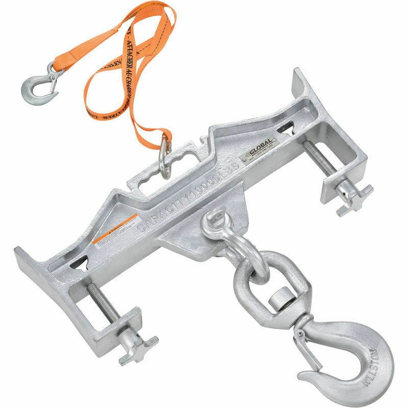 NEW! Double Fork Forklift Hook Attachment - 4000 Lb. Cap. - Swivel Hook!!