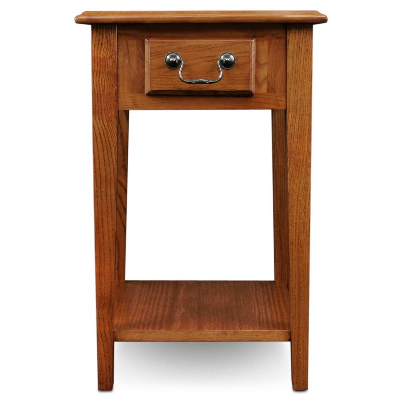 Favorite Finds Square Side Table Medium Oak Finish - Leick Home