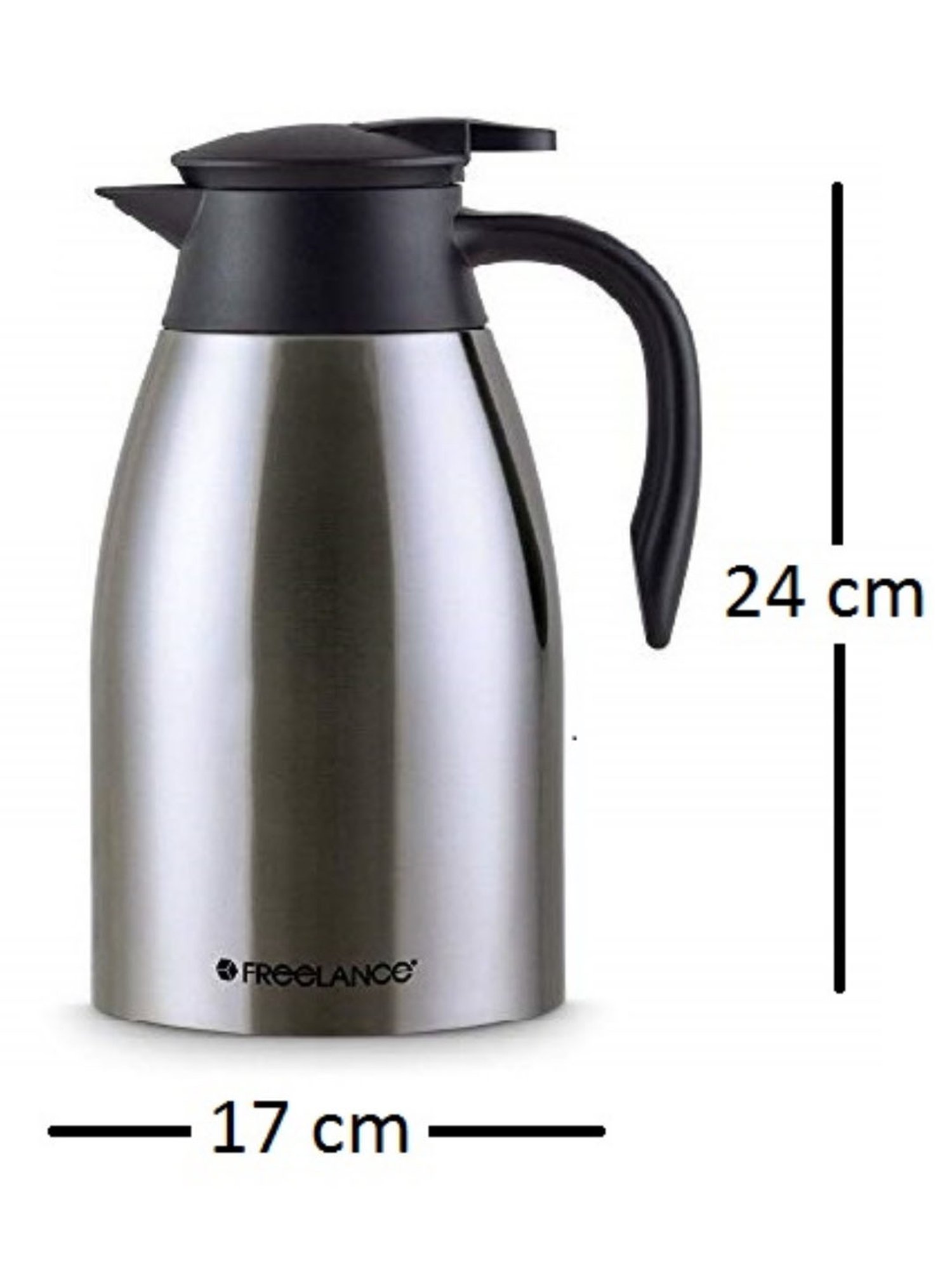 Freelance Silver Steel 2000 ml Vacuum Flask