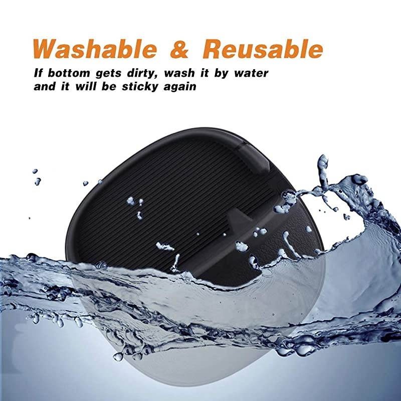 Phone Holder Phone Mount Silicone Pad Mat for Various Dashboards AntiSlip Desk Phone Stand Compatible with iPhone Samsung Android Smartphones GPS Devices and More