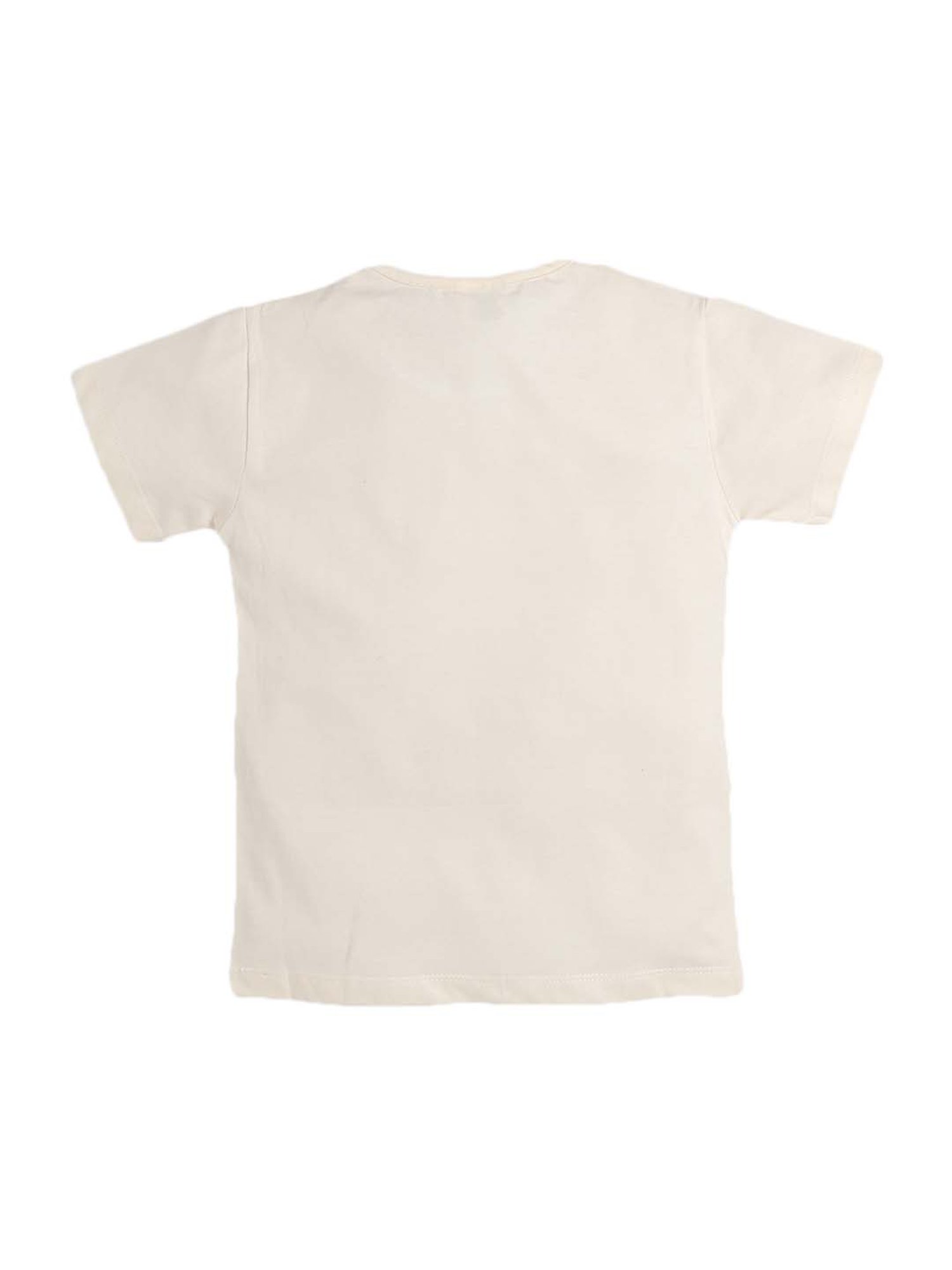 Todd N Teen Kids Yellow Cotton Printed T-Shirt & Pyjamas