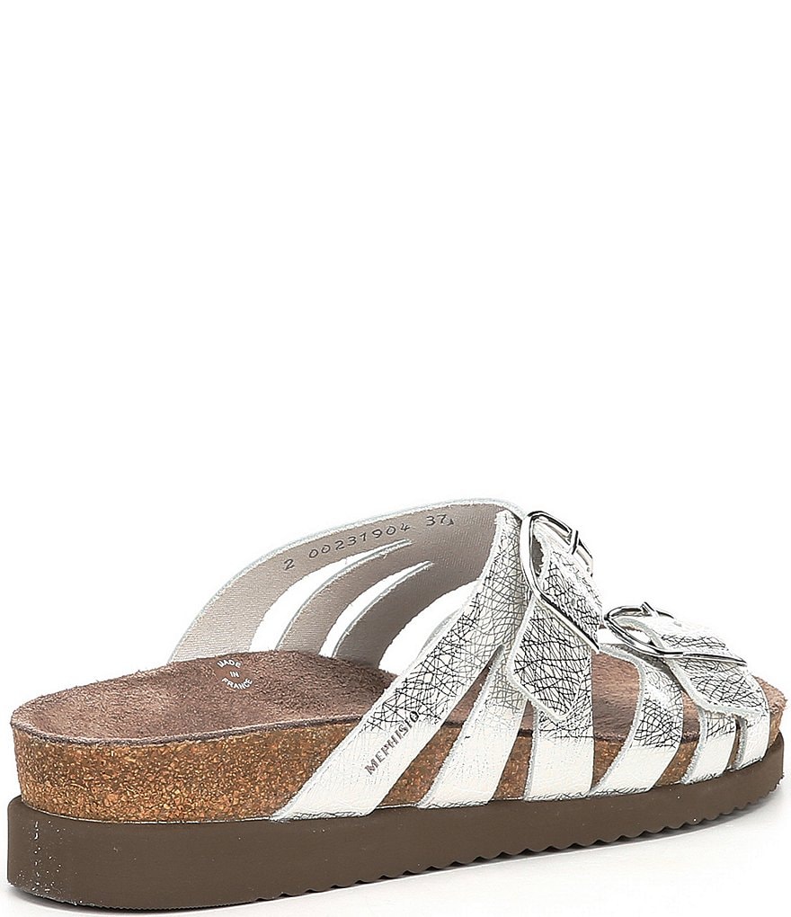 Mephisto Helisa Metallic Leather Slides