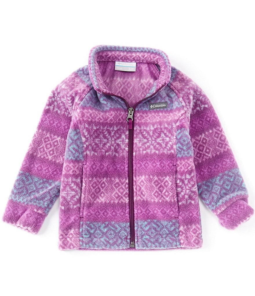 Columbia Baby Girls 3-24 Months Benton Springs Solid Fleece Zip Front Jacket