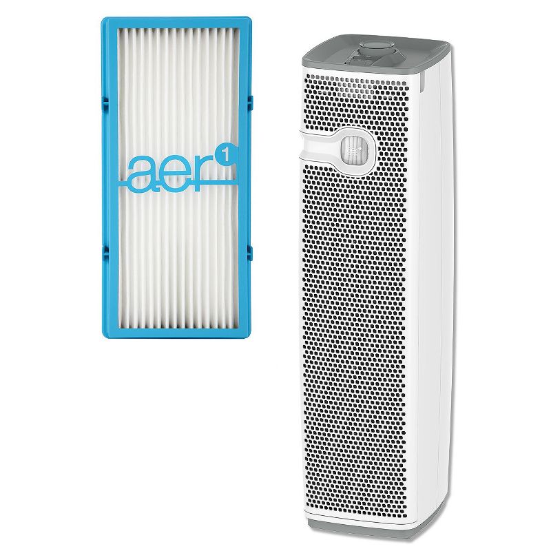 Holmes HAP9425W Maximum Dust Removal with Visipure filter Viewing Window Air Purifier Tower For Medium Rooms
