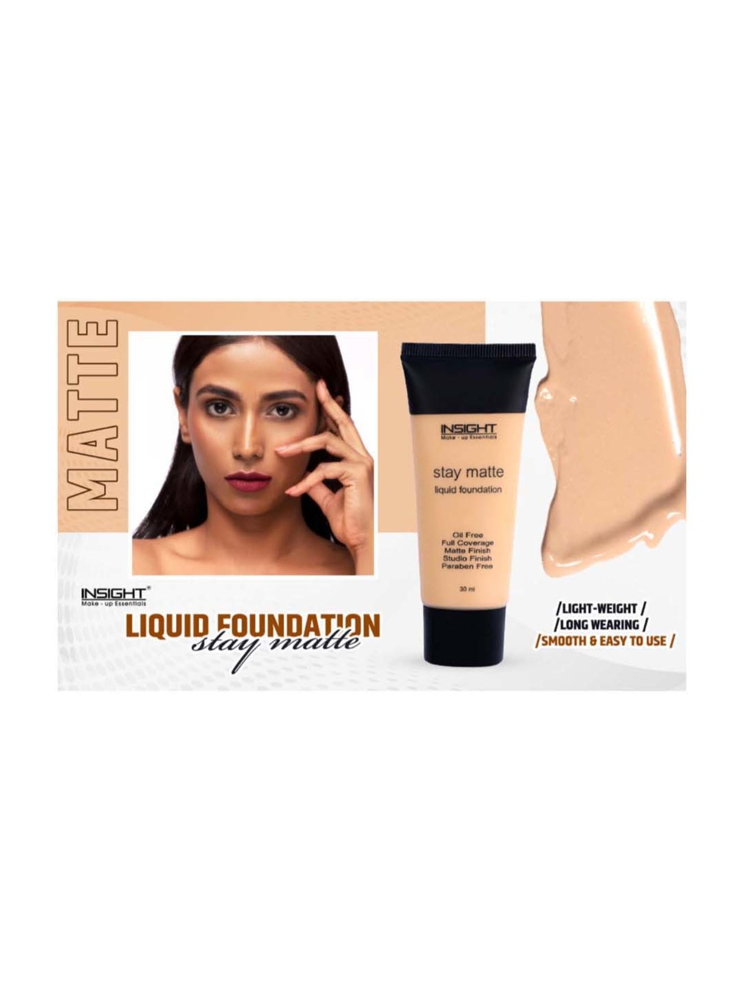 Insight Cosmetics Stay Matte Liquid Foundation LN15 - 30 ml