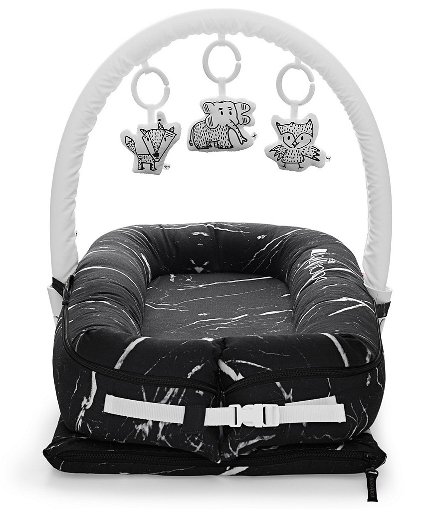 DockATot 0-8 Months Black Marble Deluxe Dock, Stage 1