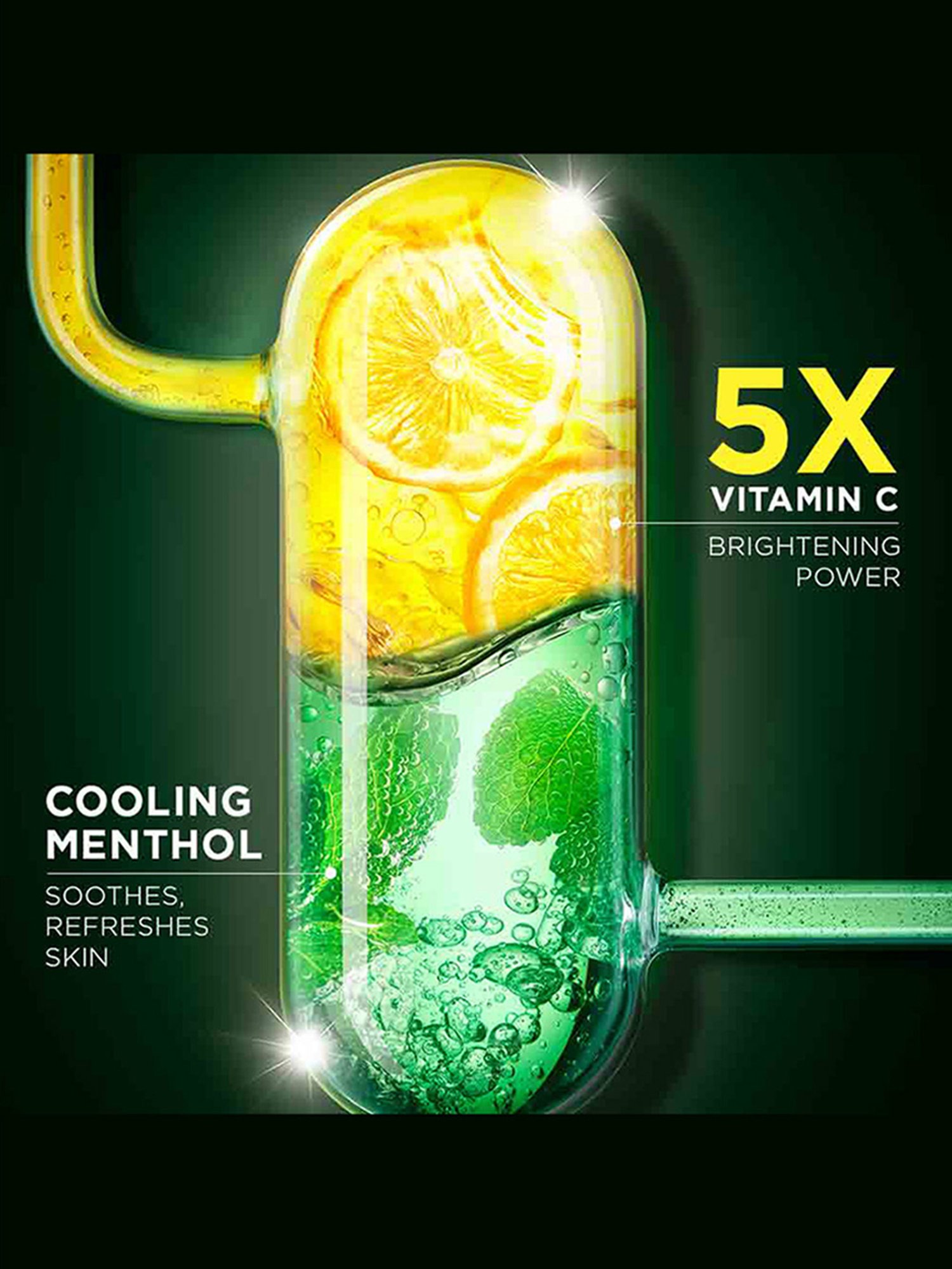 Garnier Men Turbo Bright Icy Serum Gel - 30 ml