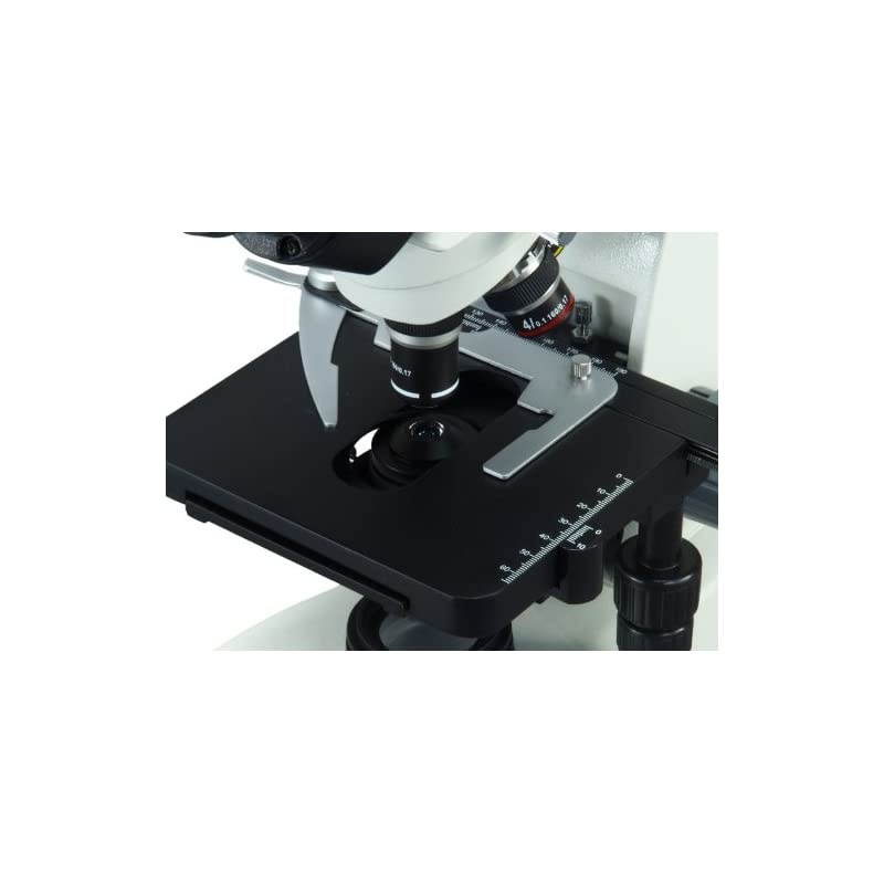 40X-2000X LED Binocular Compound Microscope with 30 Degree Siedentopf Viewing Head and Reversed Nosepiece