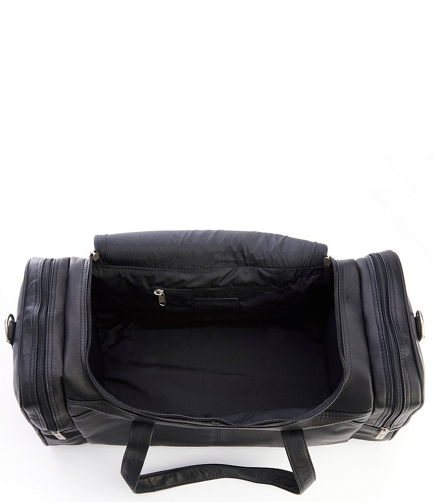 ROYCE New York Leather Luxury Overnight Duffel Bag
