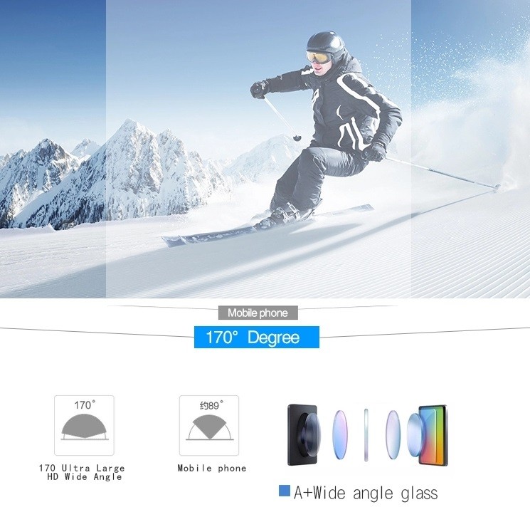 4K WiFi Action Camera 1080P HD 30m Underwater Waterproof Camera 170 Degree Wide Angle Lens Outdoor Sports Camera