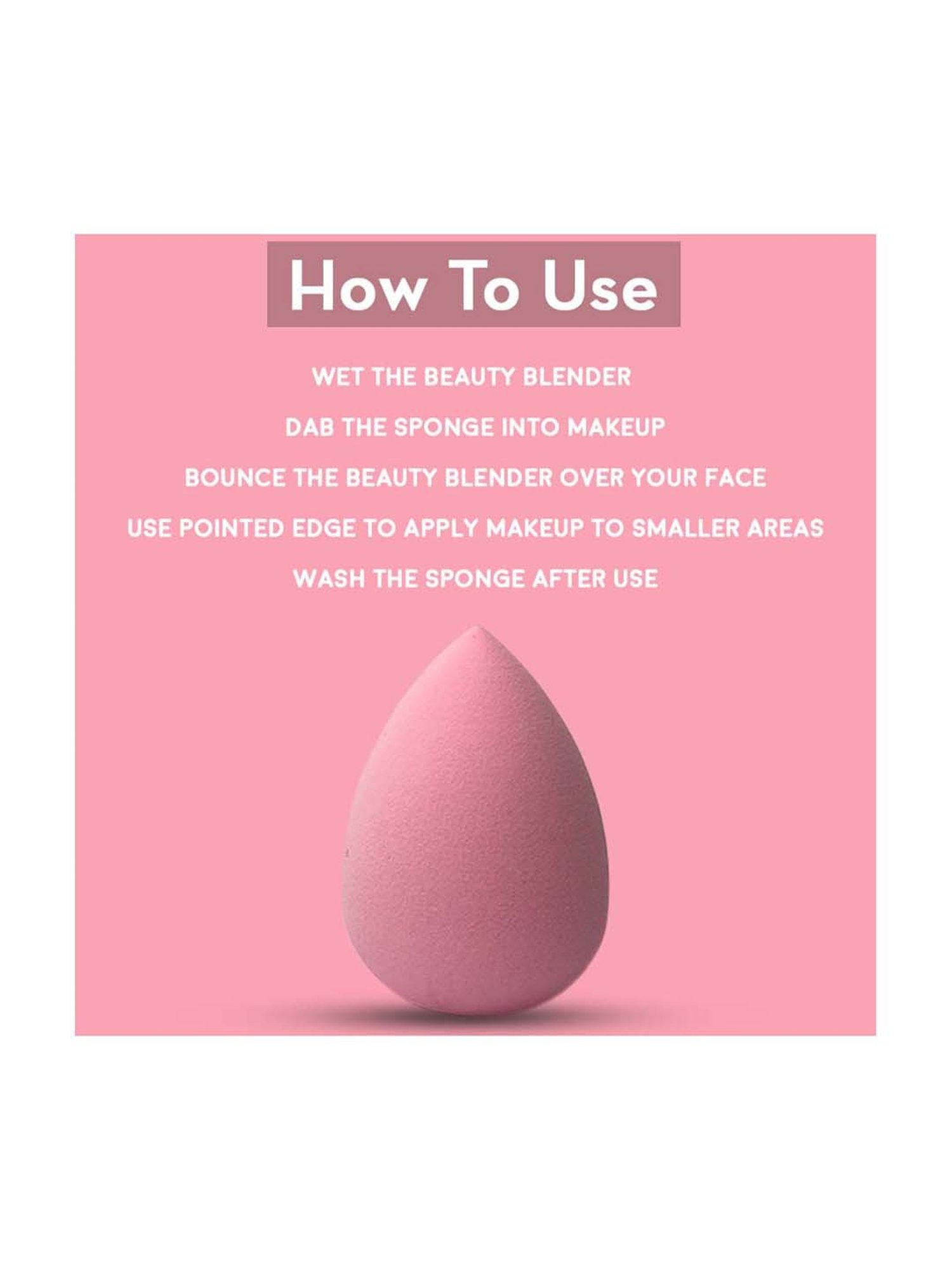 Jaquline USA Regular Beauty Blender Baby Pink - 20 gm