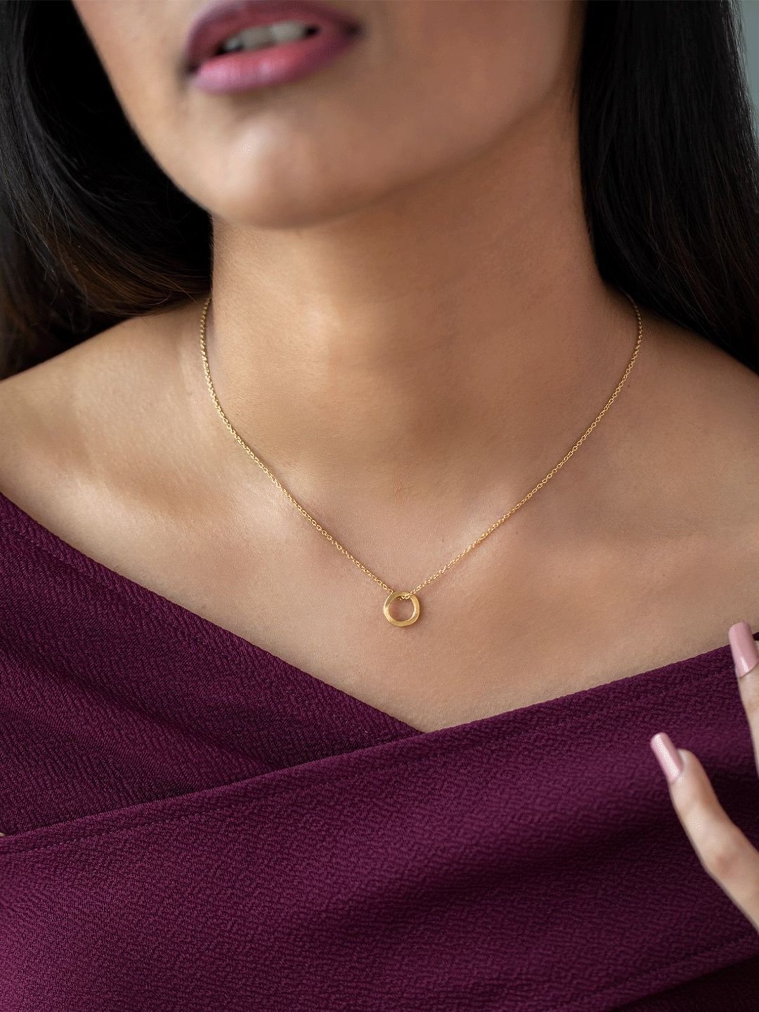 Ornate Jewels 92.5 Sterling Silver Red Ruby Necklace for Women