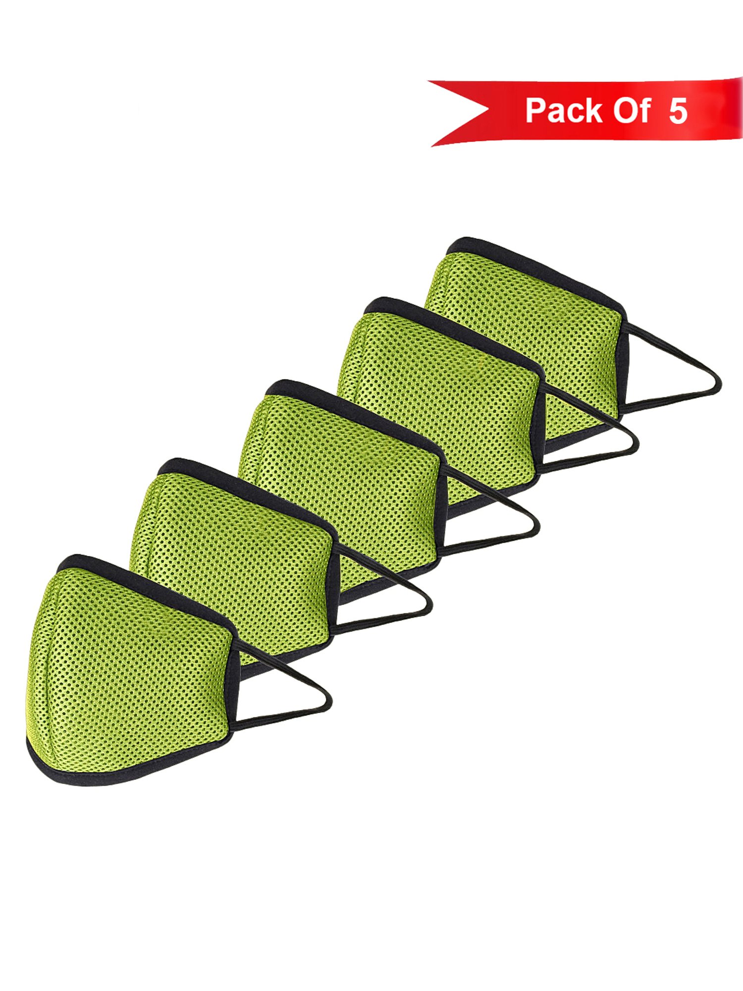 Teakwood Hypashield Reusable 3 Layered Outdoor Face Masks - Pack of 5