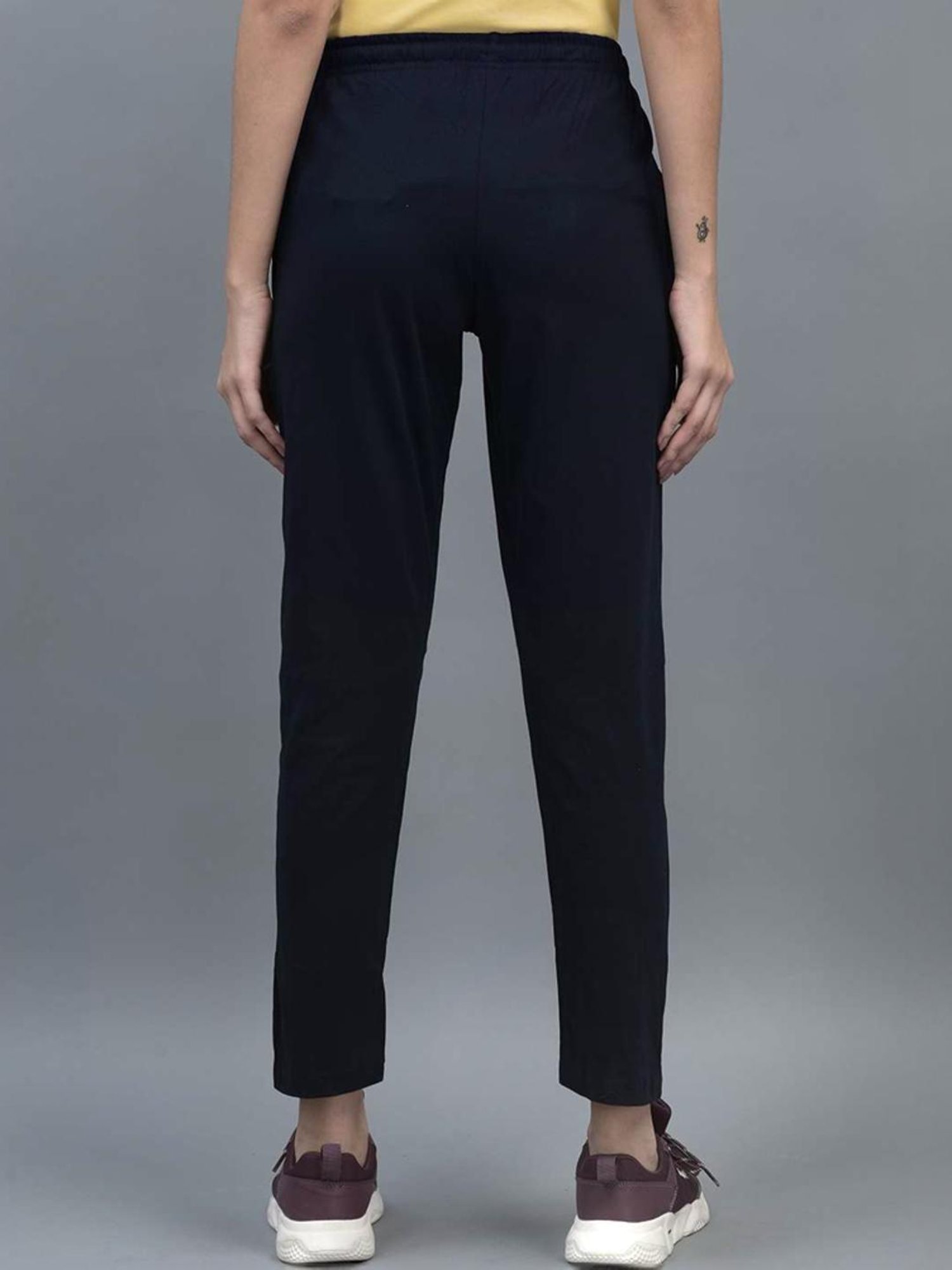 Dollar Navy Cotton Track Pants