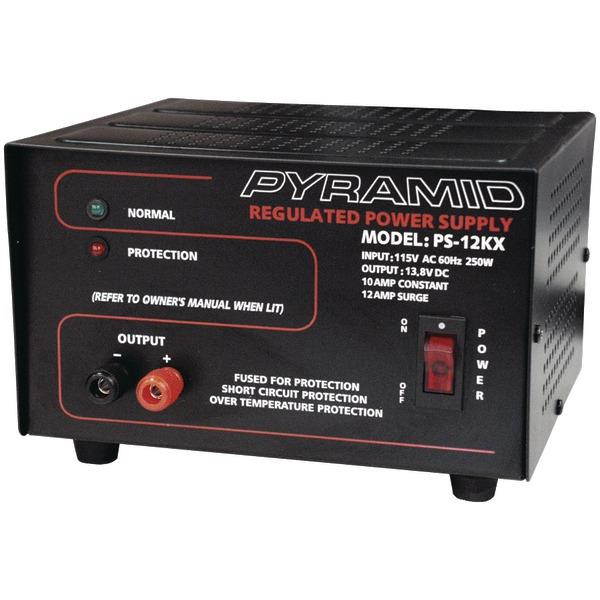 Pyramid PS12KX 10-amp 13.8-volt Power Supply